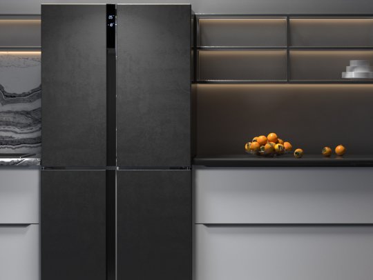 Представляем новый холодильник HIBERG RFQ-500DX NFDs в цвете темный камень!