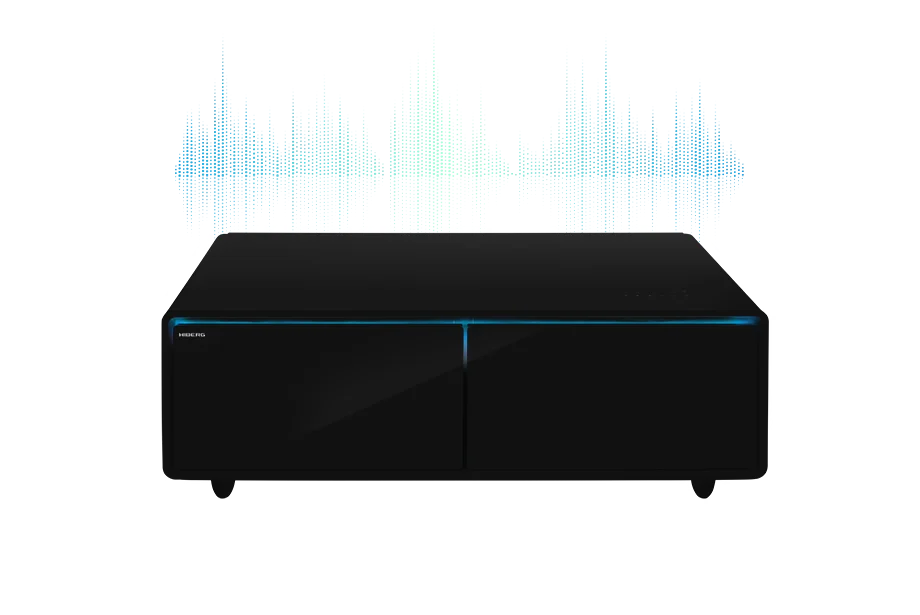 Умный журнальный столик с холодильником HIBERG X3 MB с эмоцией