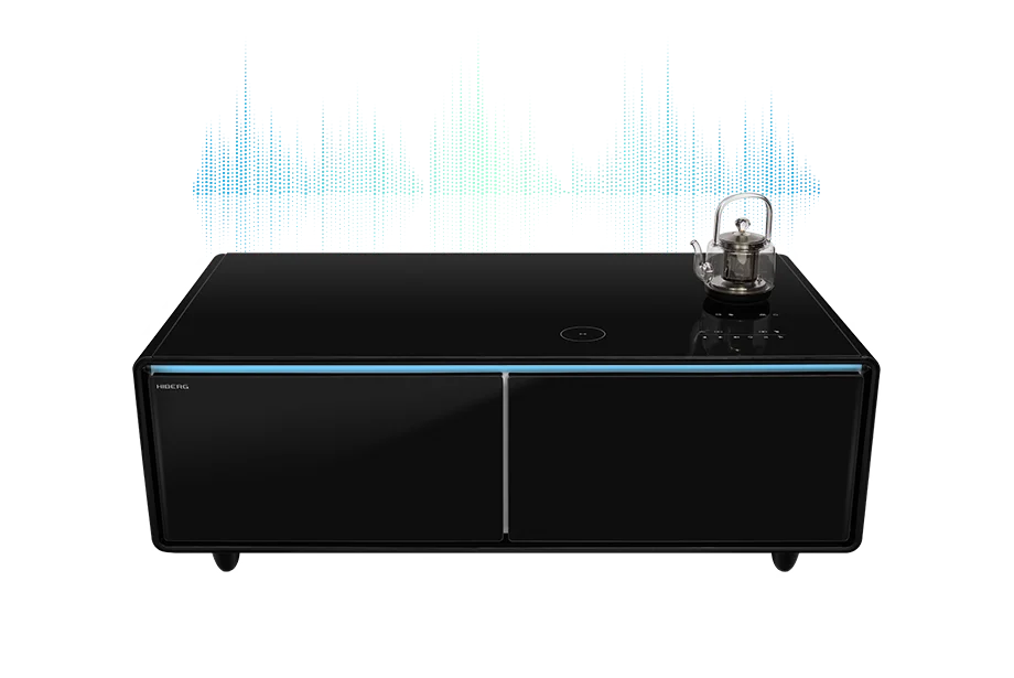 Умный журнальный столик с холодильником HIBERG X3 TB с эмоцией
