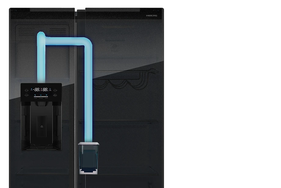 Холодильник HIBERG RFS-655DX NFGB Inverter с эмоцией 2