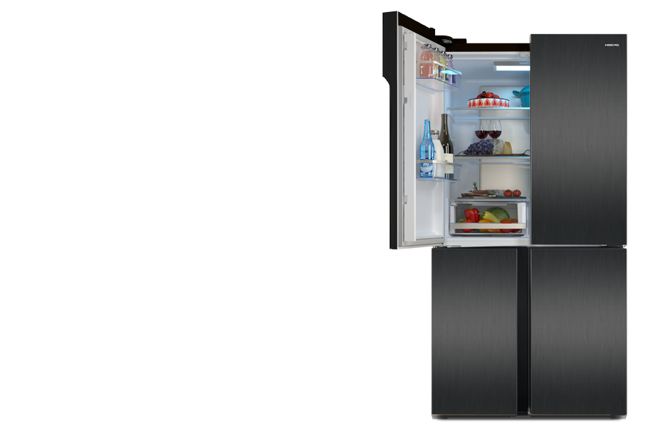 Холодильник HIBERG RFQ-500DX NFXd Inverter с эмоцией