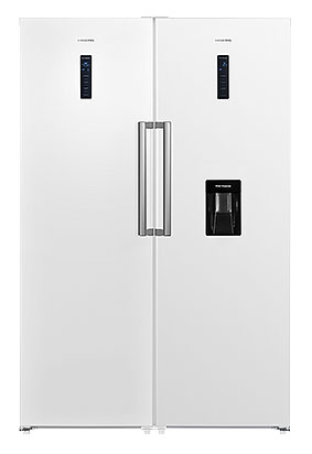 

Холодильник SBS HIBERG RF 40DD NFW + Морозильник HIBERG FR 40DX NFW