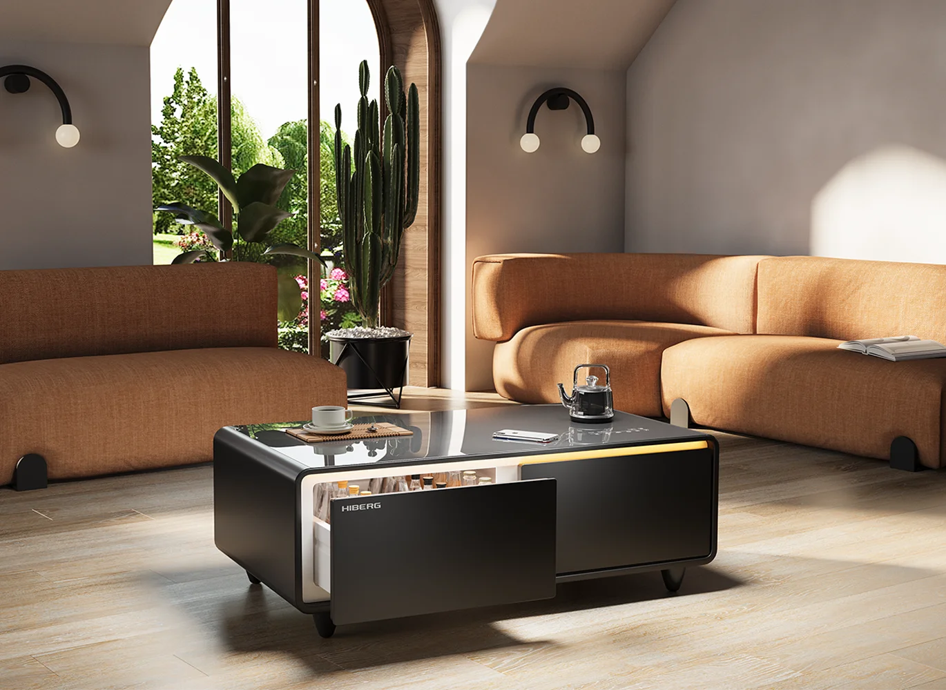 Категория Умные журнальные столики с холодильником Hiberg