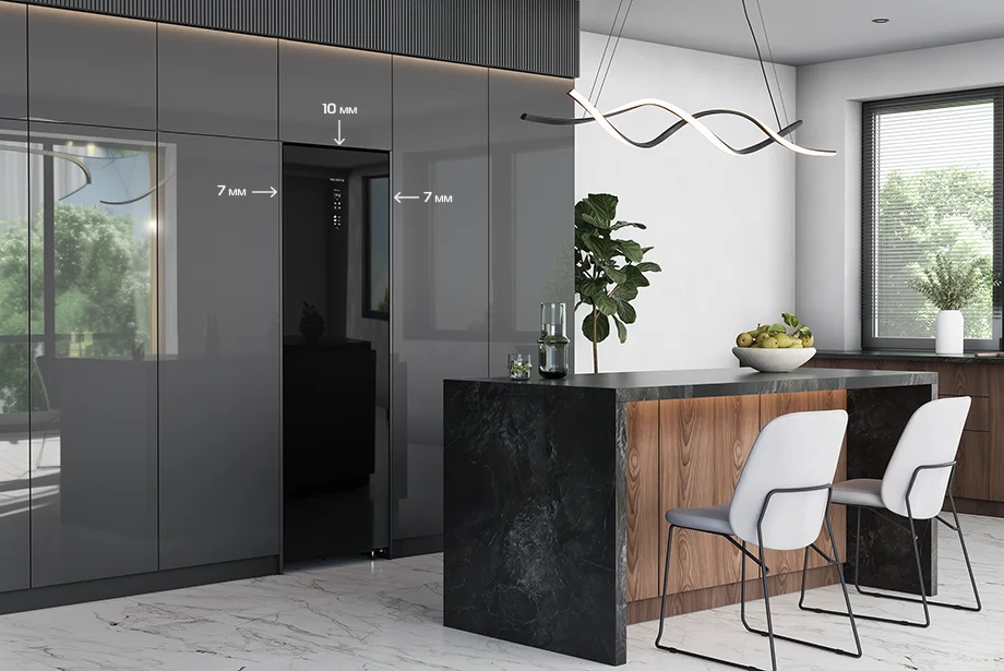 Морозильник HIBERG i-FR 44G B с эмоцией 2