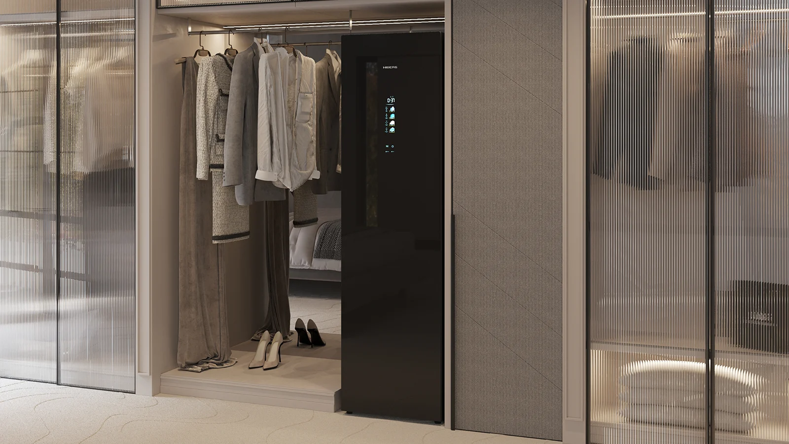 Паровой шкаф HIBERG SD 5GB в интерьере