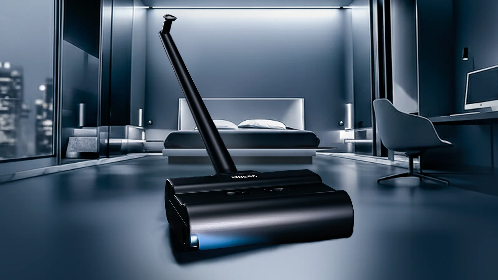 Пылесос бесшумный HIBERG STYLLE S в интерьере