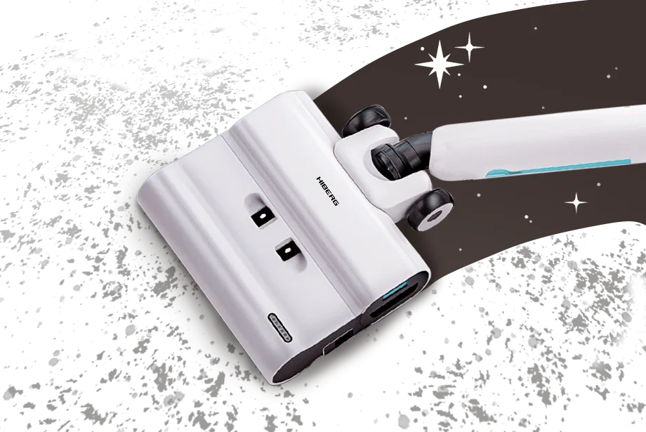 Пылесос бесшумный HIBERG STYLLE Q с эмоцией 2