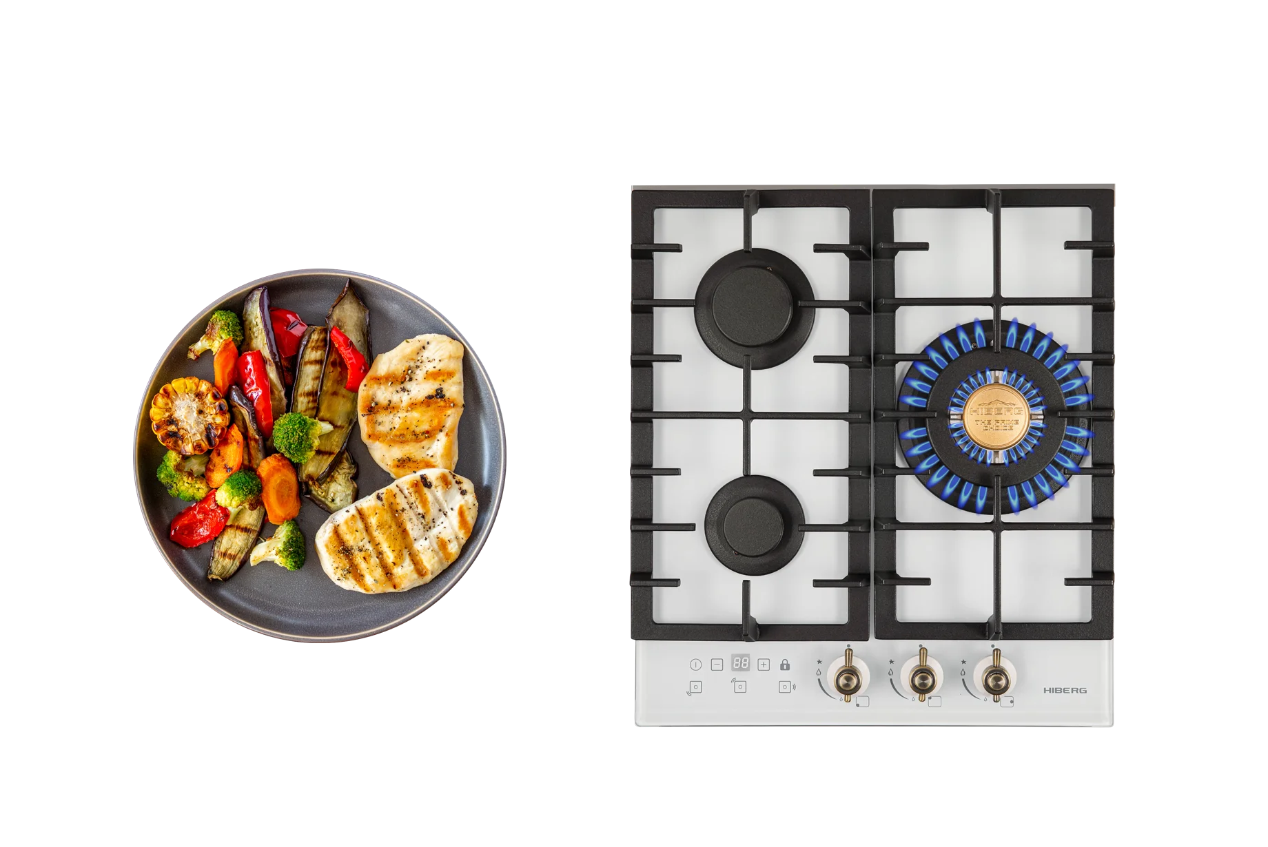 Варочная поверхность HIBERG VM 4535 W с эмоцией