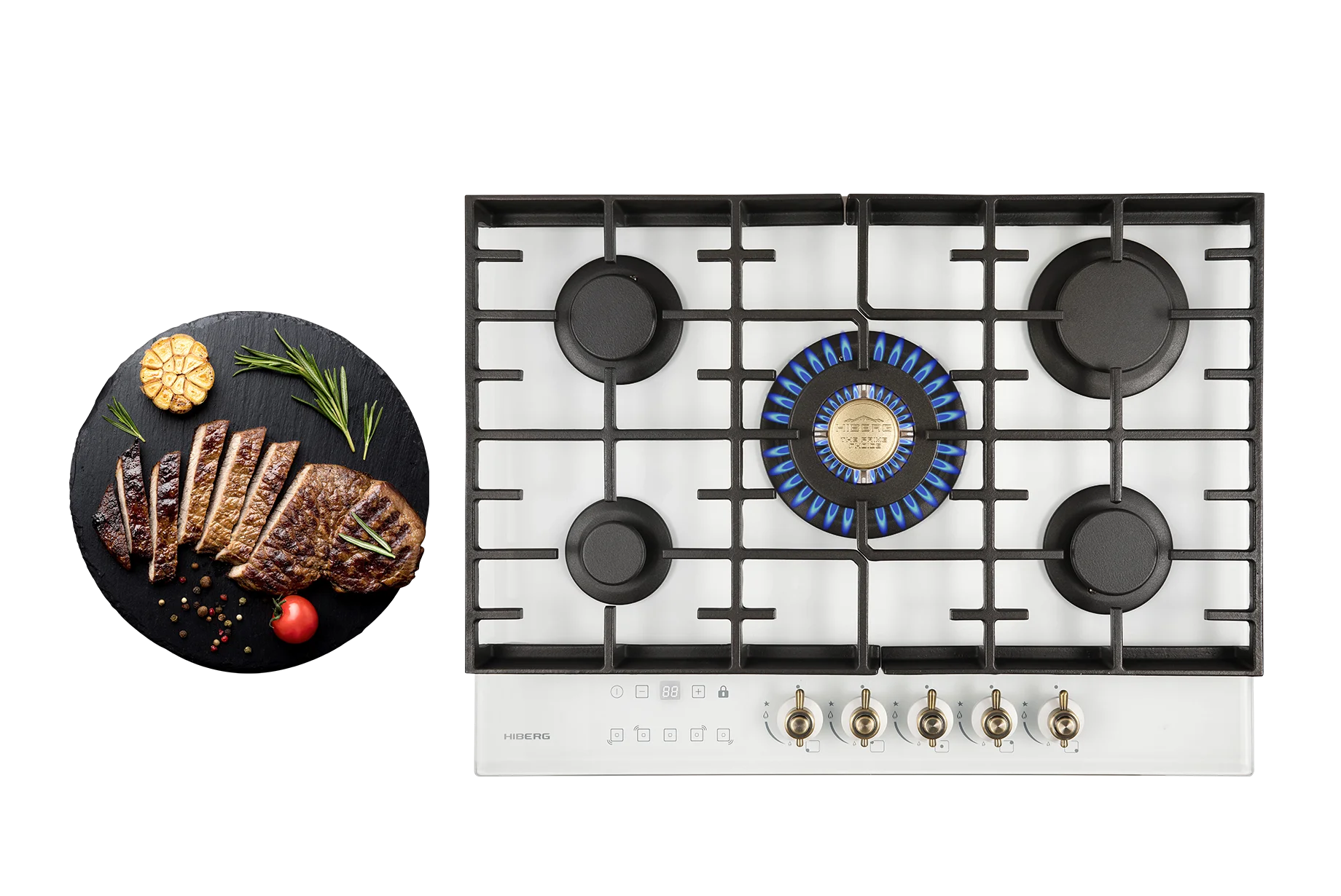 Варочная поверхность HIBERG VM 7155 W с эмоцией