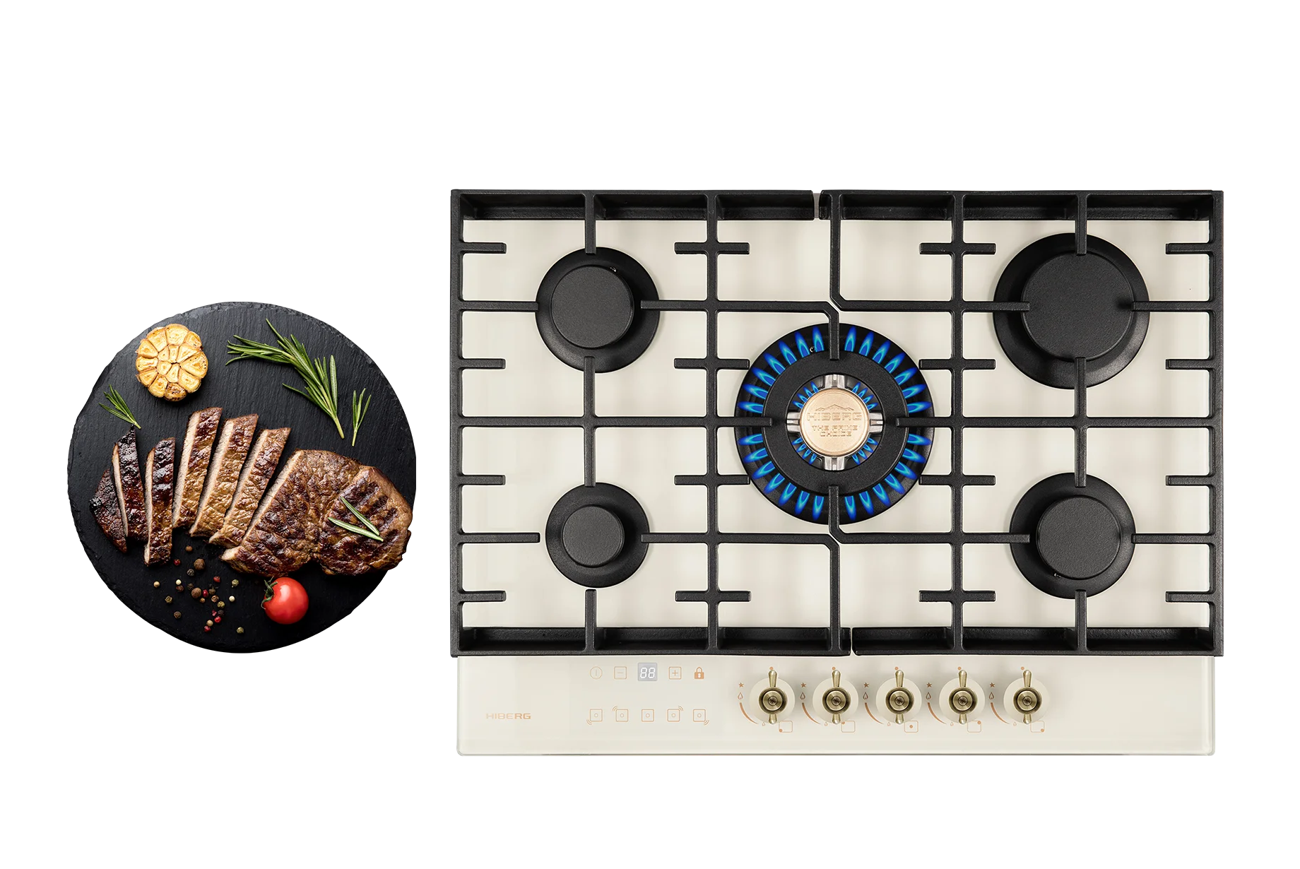 Варочная поверхность HIBERG VM 7155 Y с эмоцией