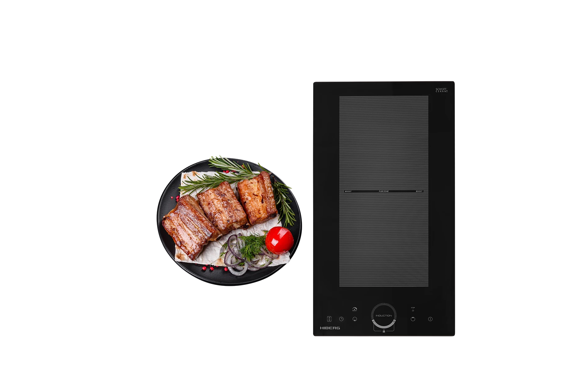 Варочная поверхность HIBERG i-MS 3029 B с эмоцией