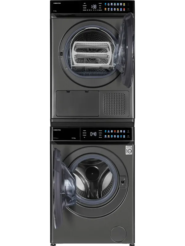 Комбинация Сушильная машина HIBERG HDQ11 10 Sd + Стиральная машина HIBERG i-DDQ11 1014 Sd