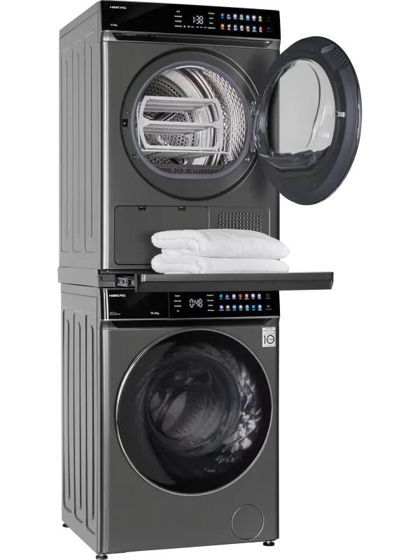 Комбинация Сушильная машина HIBERG HDQ11 10 Sd + Стиральная машина HIBERG i-DDQ11 1014 Sd