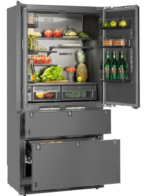 Встраиваемый холодильник HIBERG S-RFQ 800 FB inverter (French door)