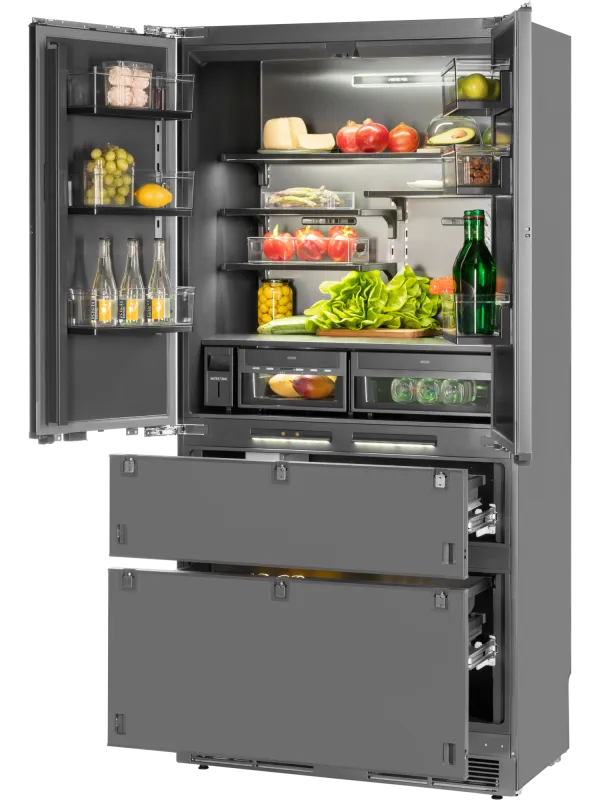 Встраиваемый холодильник HIBERG S-RFQ 800 FB inverter (French door)