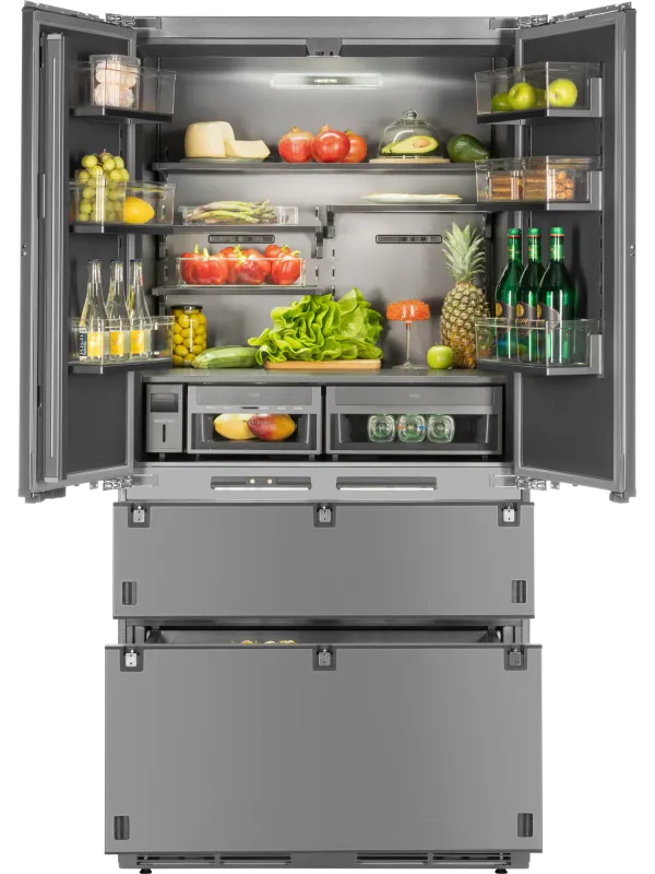 Встраиваемый холодильник HIBERG S-RFQ 800 FB inverter (French door)