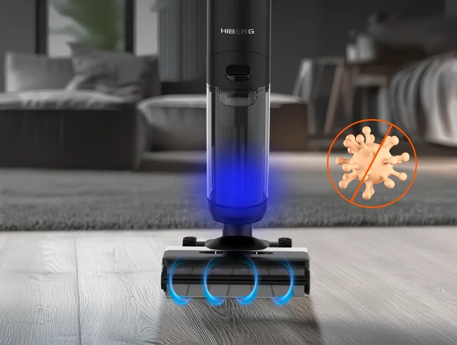 Преимущество Пылесос моющий HIBERG i -SPACE - Режим стерилизации 