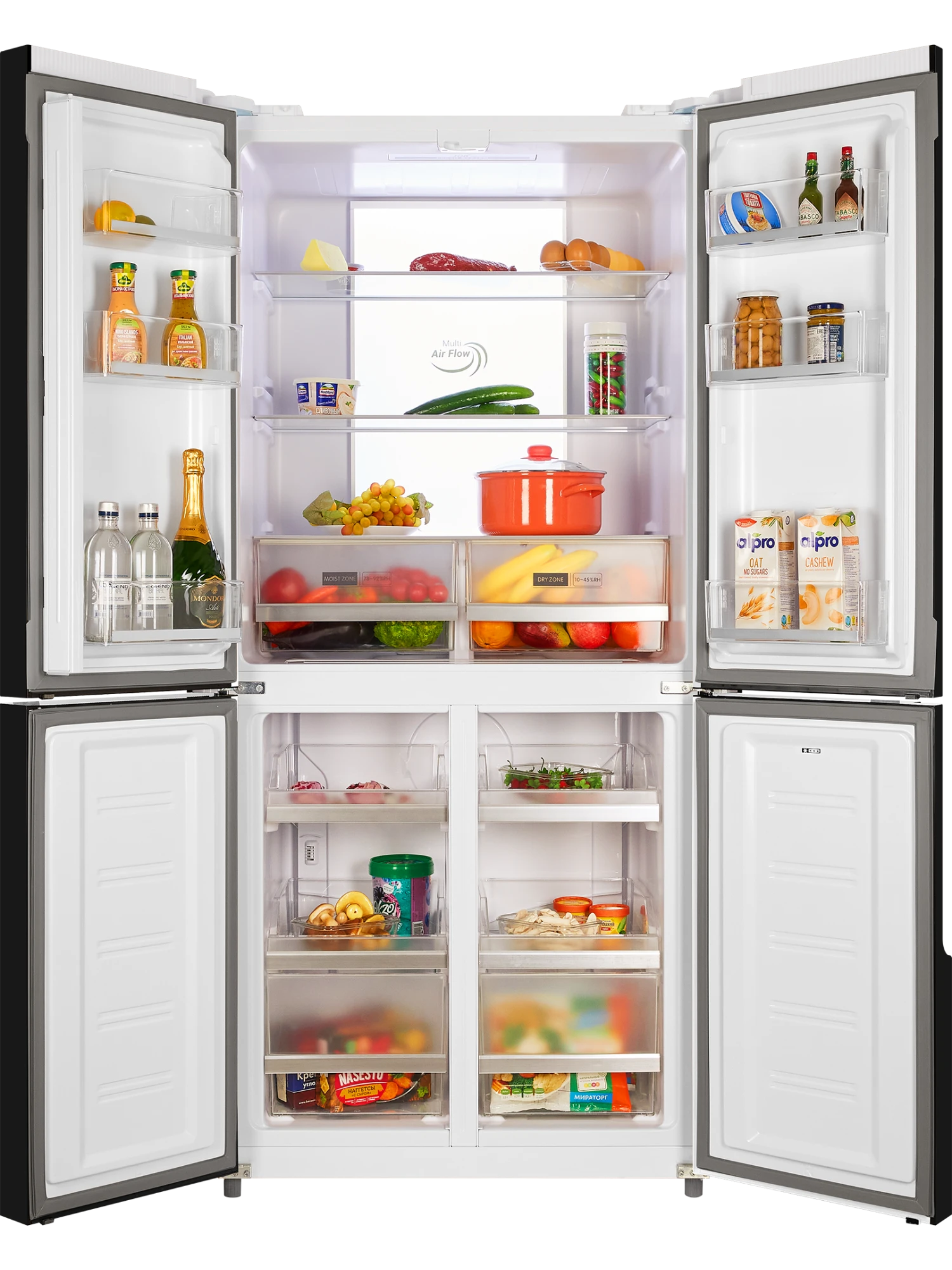  Холодильник HIBERG RFQ-510DX NFGW Inverter