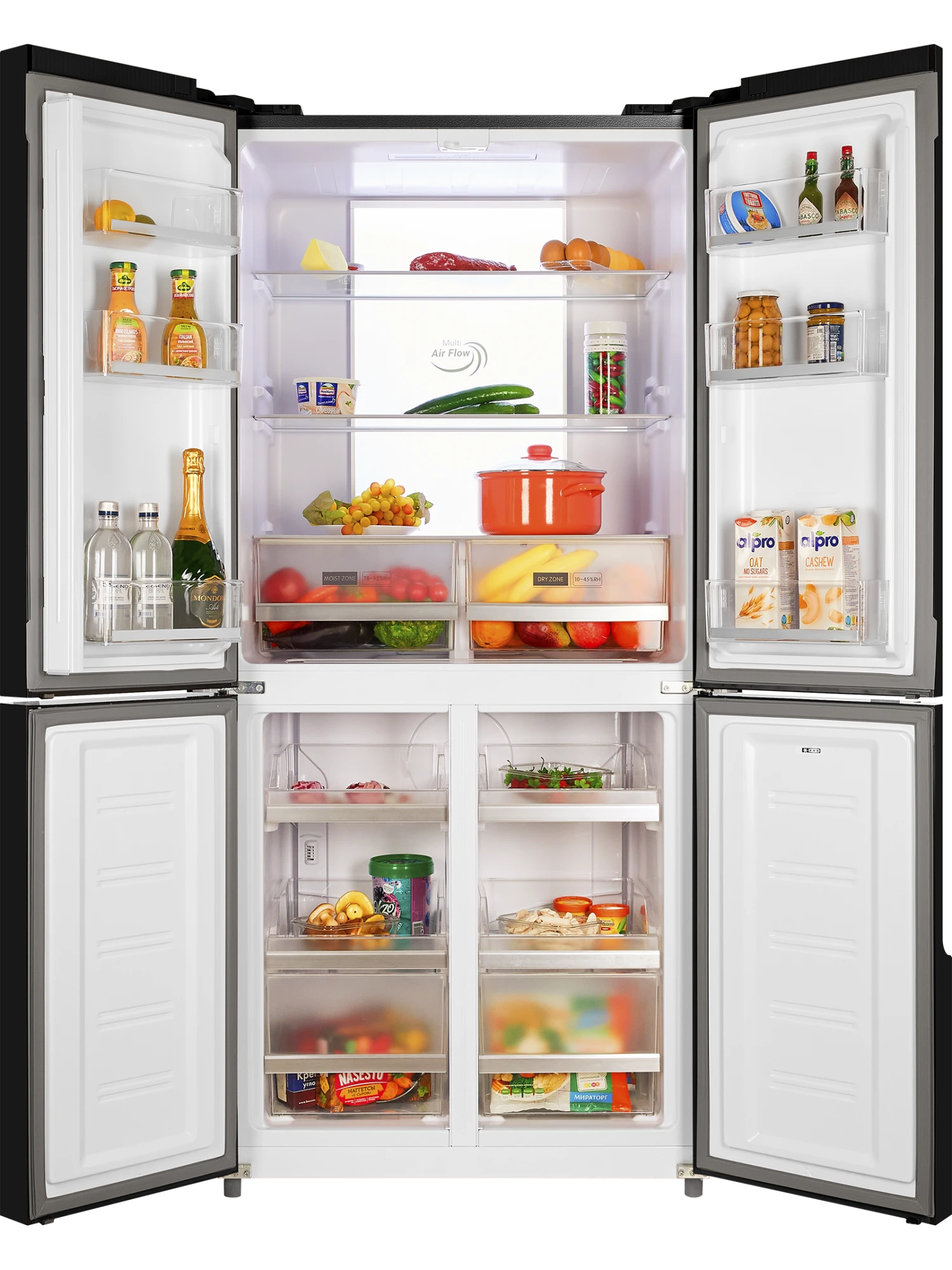  Холодильник HIBERG RFQ-510DX NFGB Inverter