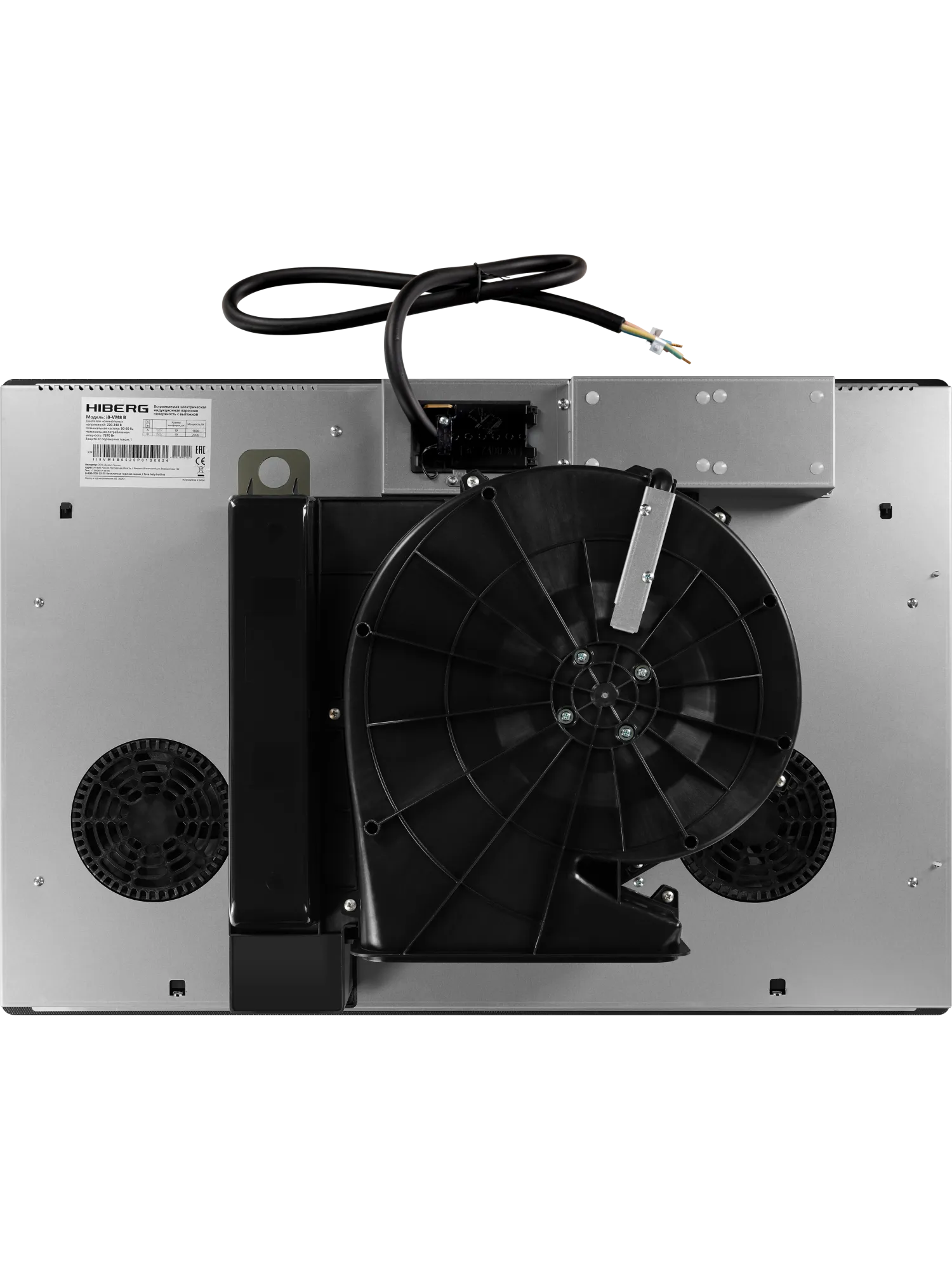  Индукционная варочная поверхность с вытяжкой HIBERG i8-VM8 B