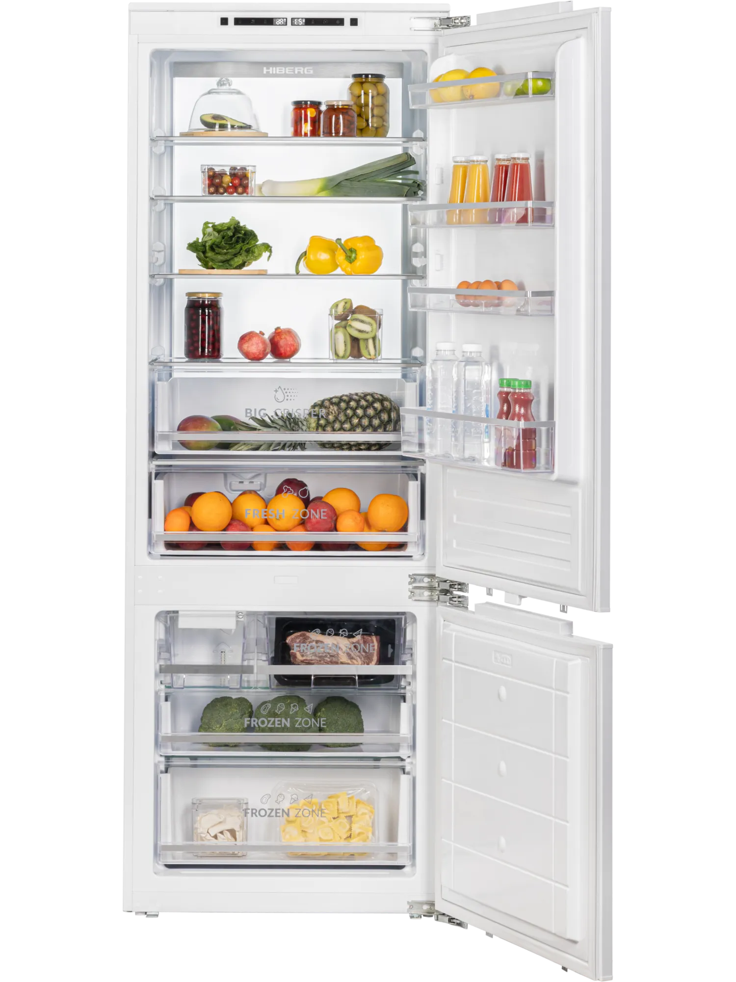 Встраиваемый холодильник HIBERG i-RFCB 520F NFW
