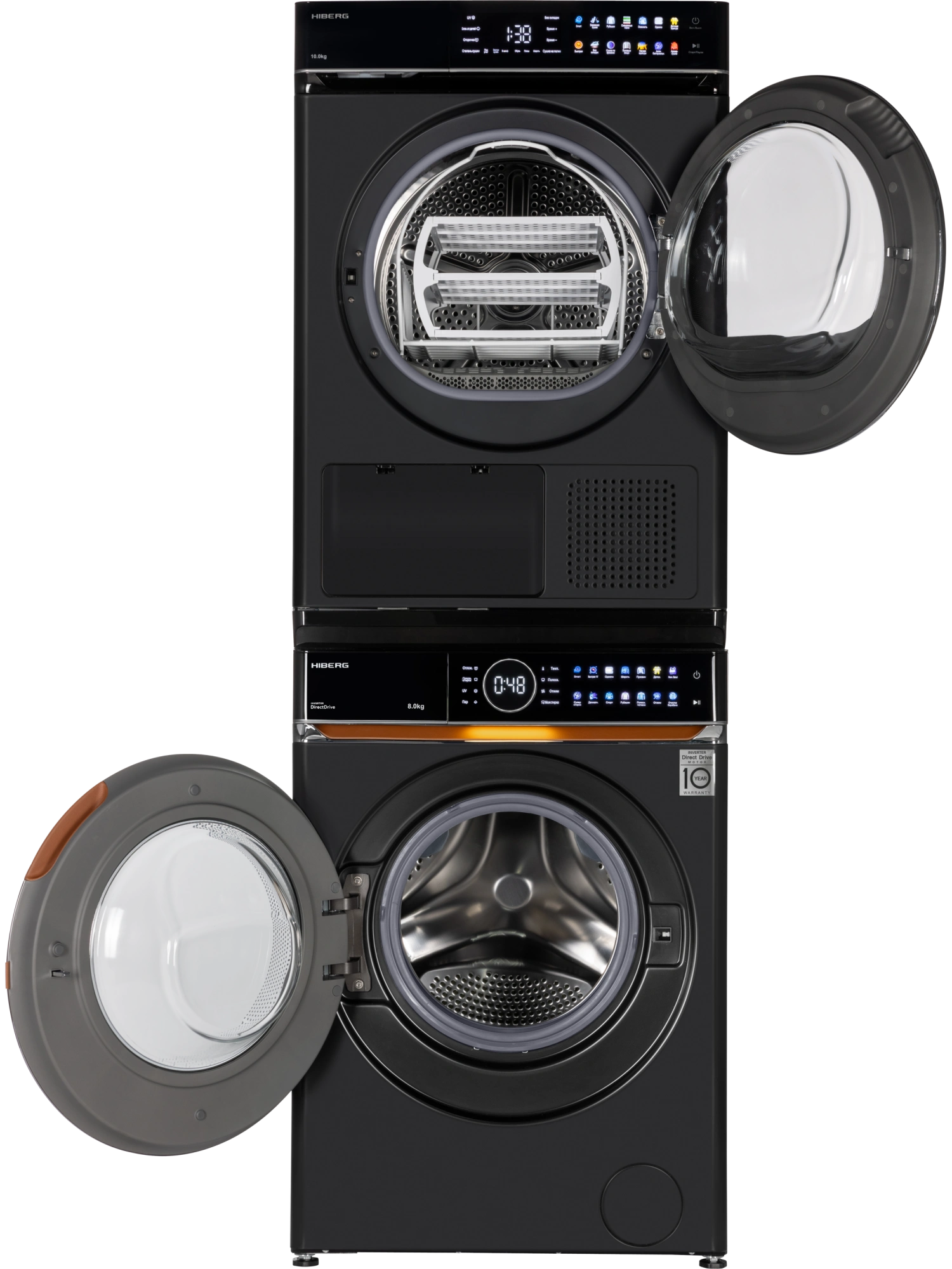 Стиральная машина HIBERG i-DDQ10 - 814&nbsp;B + Сушильная машина HIBERG HDQ11 - 10 B