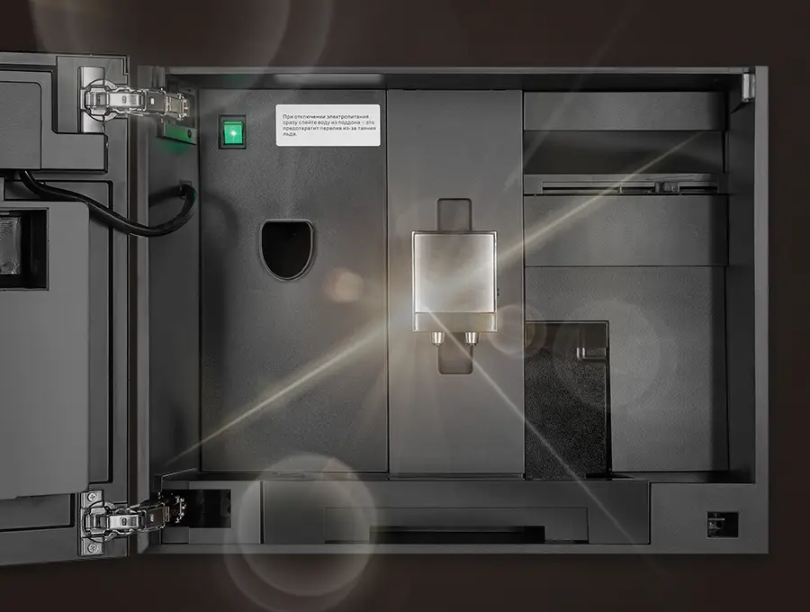 Преимущество Встраиваемая кофемашина HIBERG PROFF-KT Ice - Легкий уход за системой