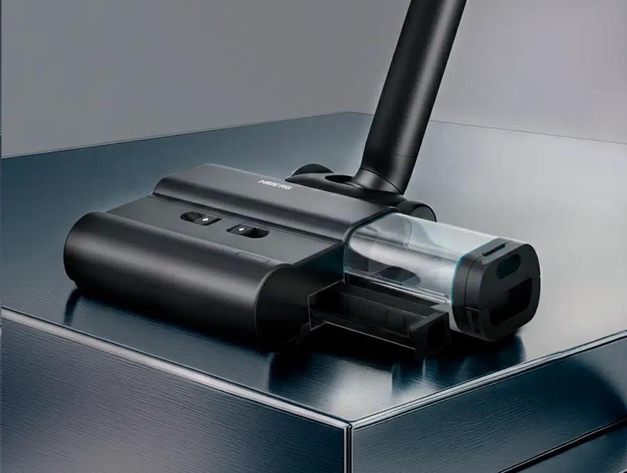 Преимущество Пылесос бесшумный HIBERG STYLLE S - Умная сортировка для гигиеничной уборки