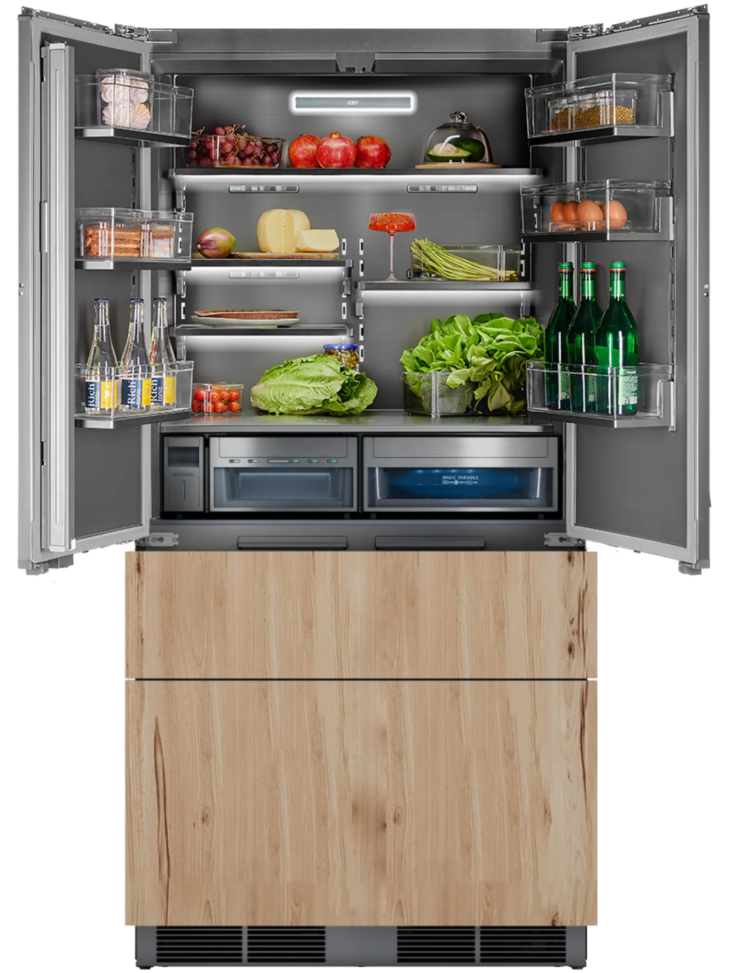 Встраиваемый холодильник HIBERG S-RFQ 800 FB inverter (French door)