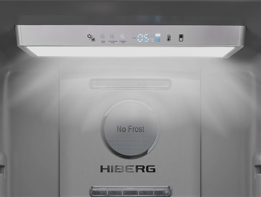 Преимущество Холодильник HIBERG i-RFB 35 NF + Морозильник HIBERG i-FRB 35 NF - LED подсветка