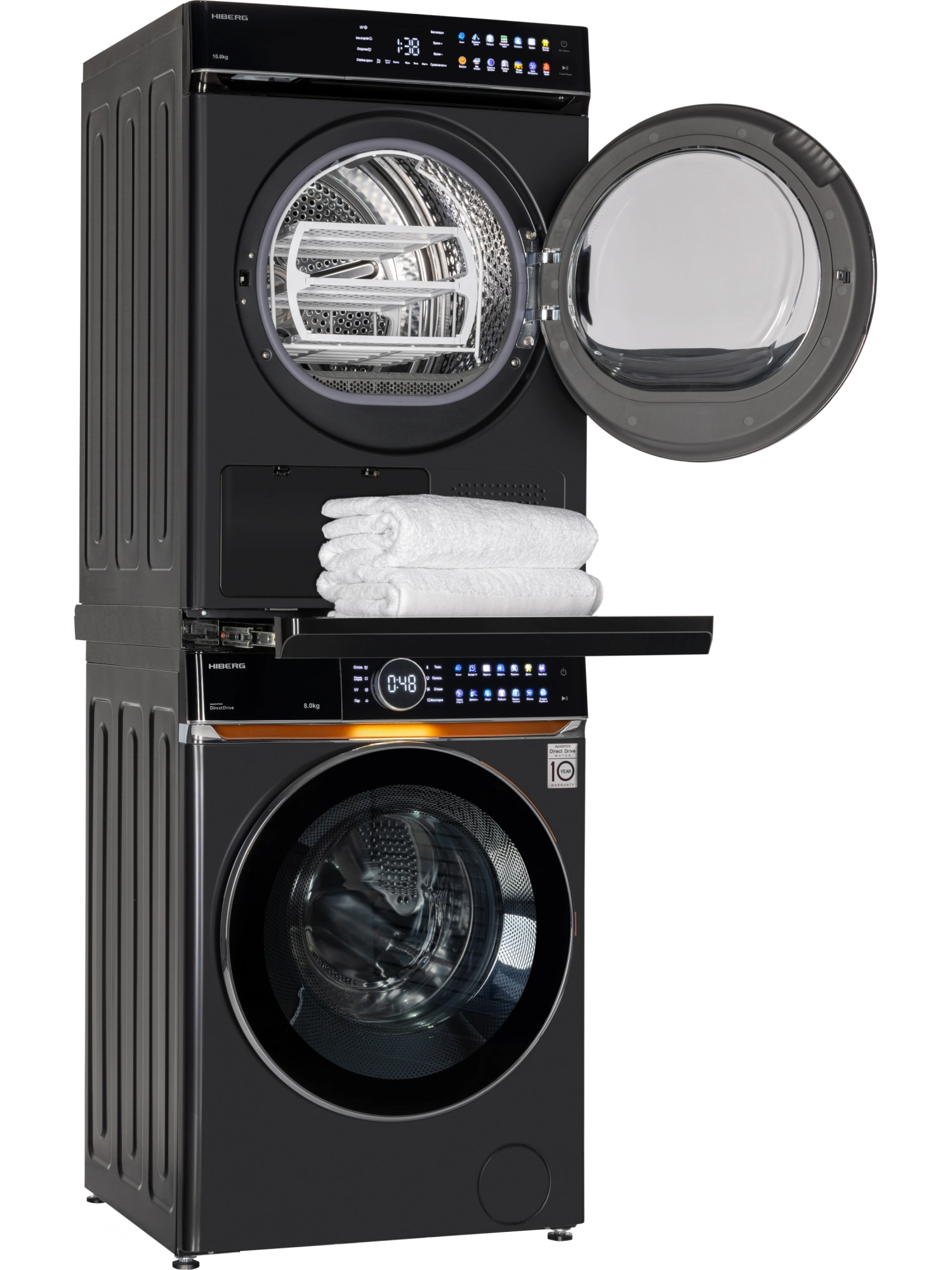  Стиральная машина HIBERG i-DDQ10 - 814&nbsp;B + Сушильная машина HIBERG HDQ11 - 10 B