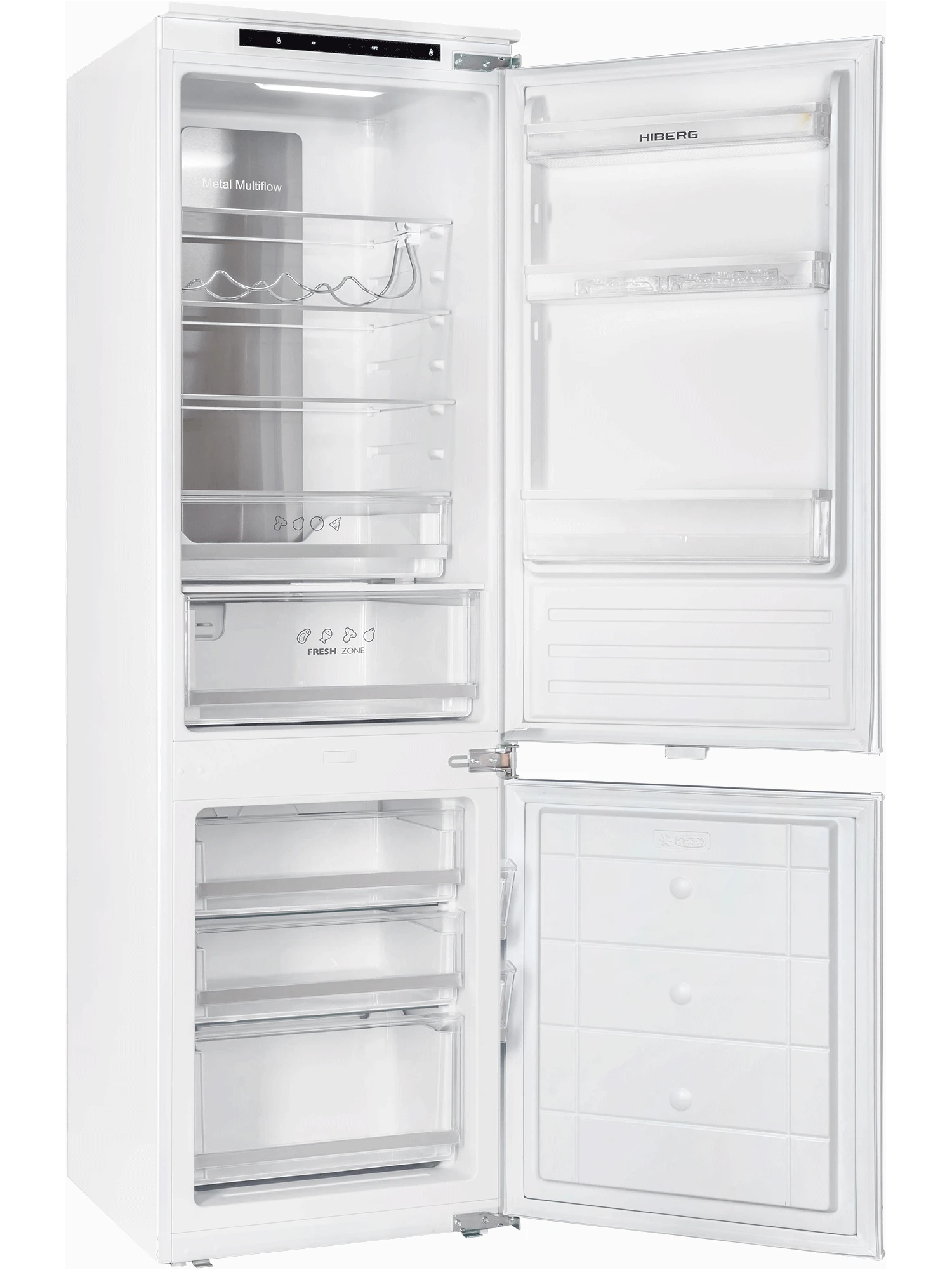  Встраиваемый холодильник HIBERG RFCB-350 NFW