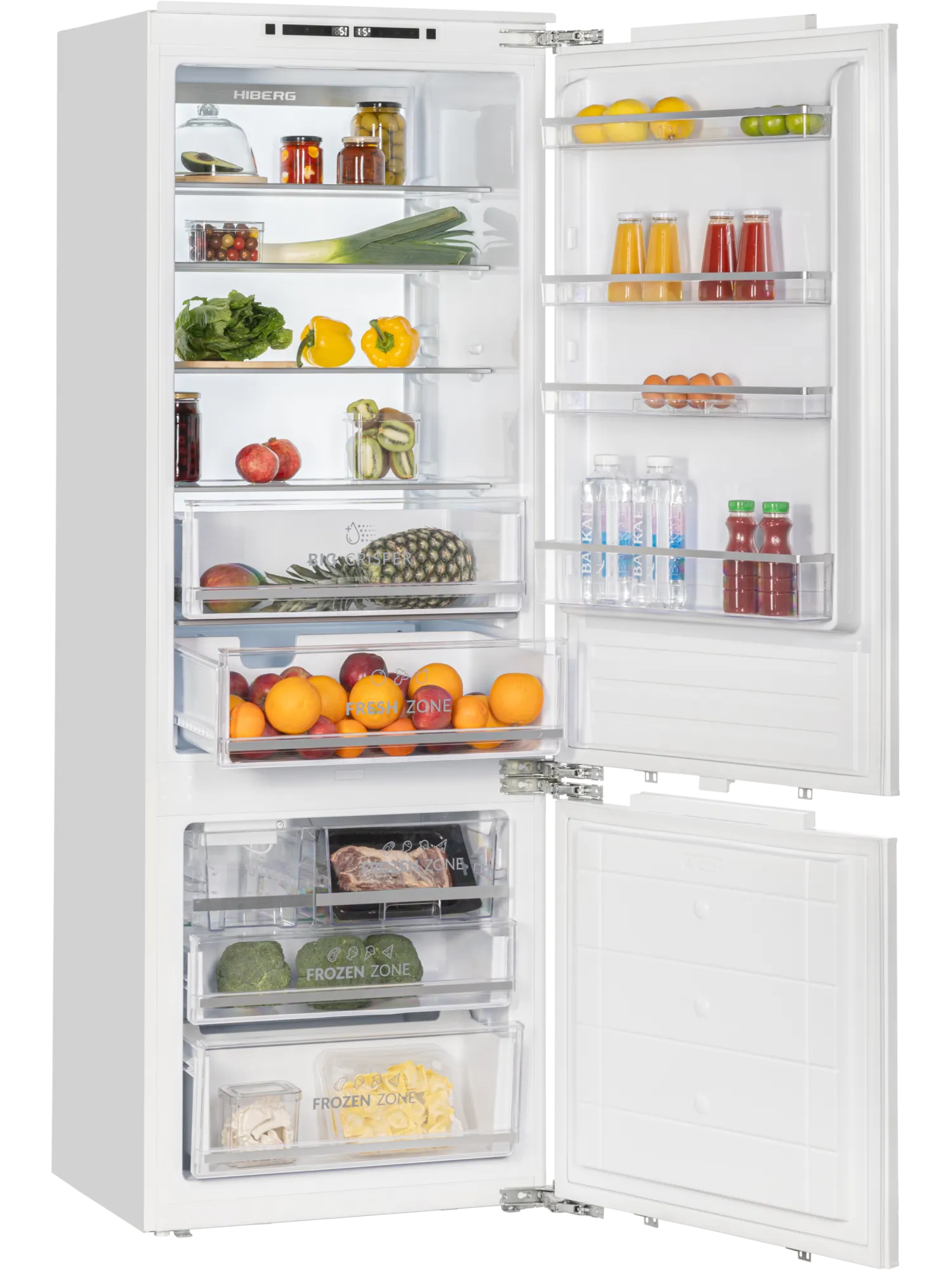  Встраиваемый холодильник HIBERG i-RFCB 520F NFW
