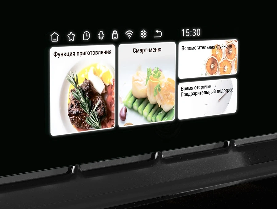 Преимущество Духовой шкаф HIBERG S-VM 6615 B i-SMART - TFT–дисплей