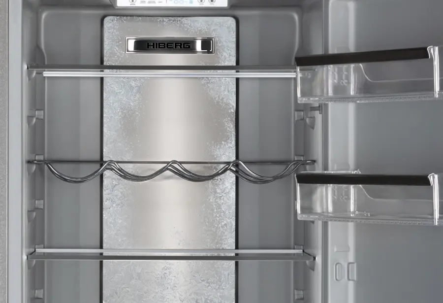 Преимущество Встраиваемый холодильник HIBERG i-RFCB 400F NF - METAL COOLING