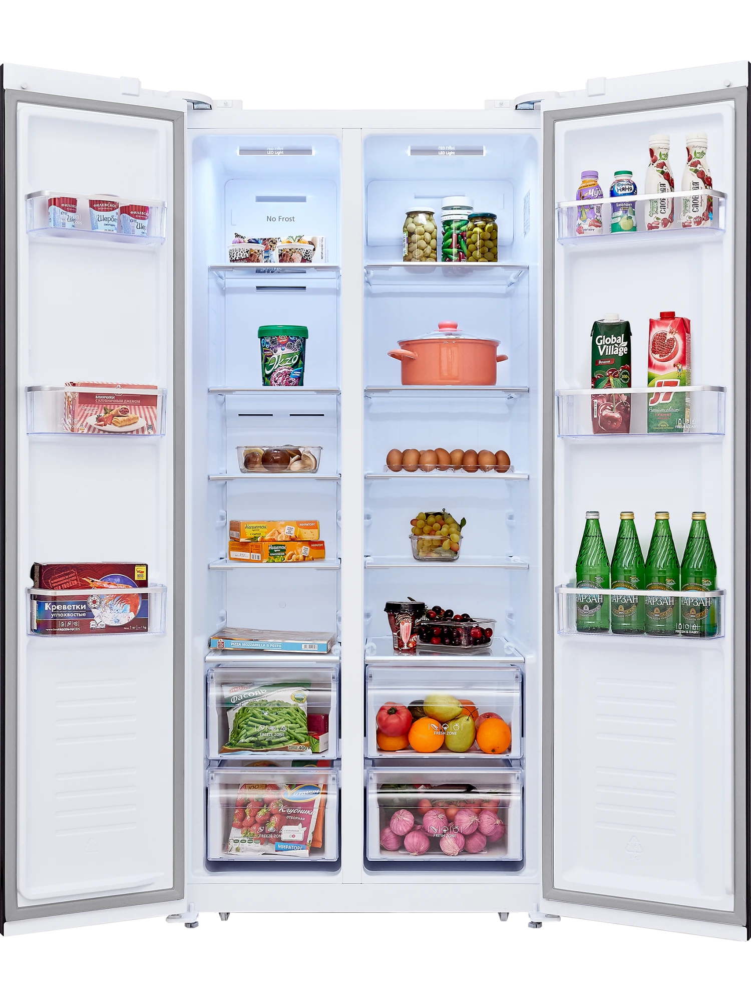  Холодильник HIBERG RFS-480DX NFW Inverter