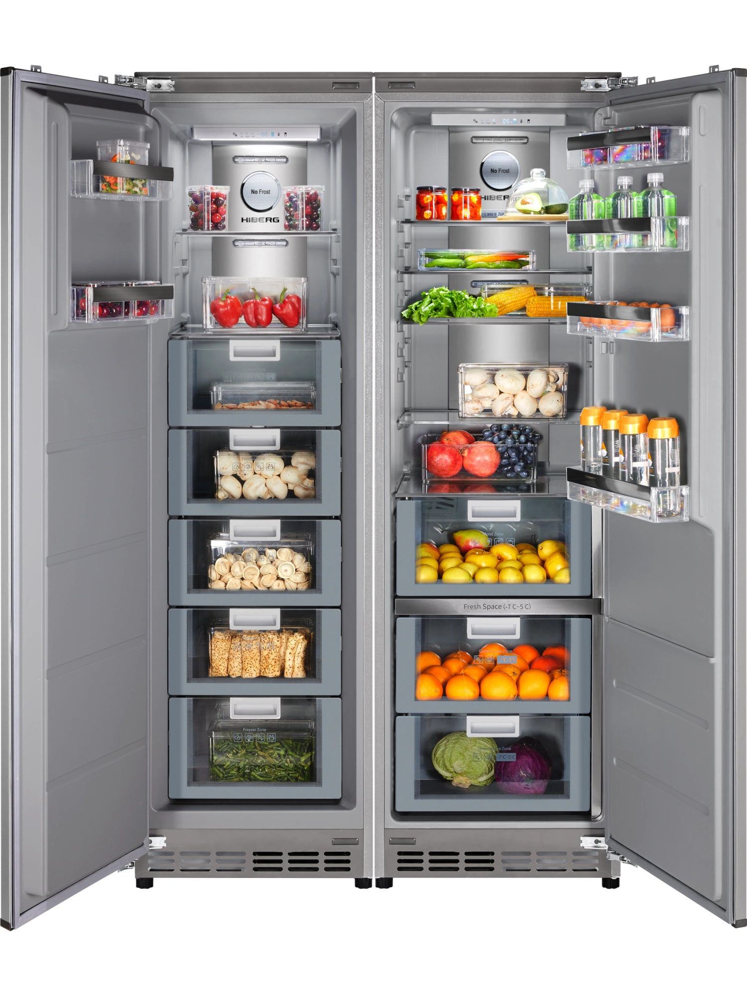 Холодильник HIBERG i-RFB 35 NF + Морозильник HIBERG i-FRB 35 NF