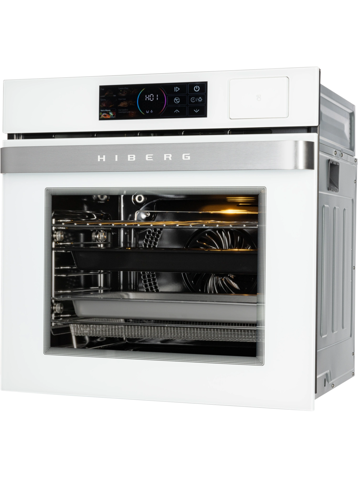  Духовой шкаф HIBERG S-VM 6415 W SMART