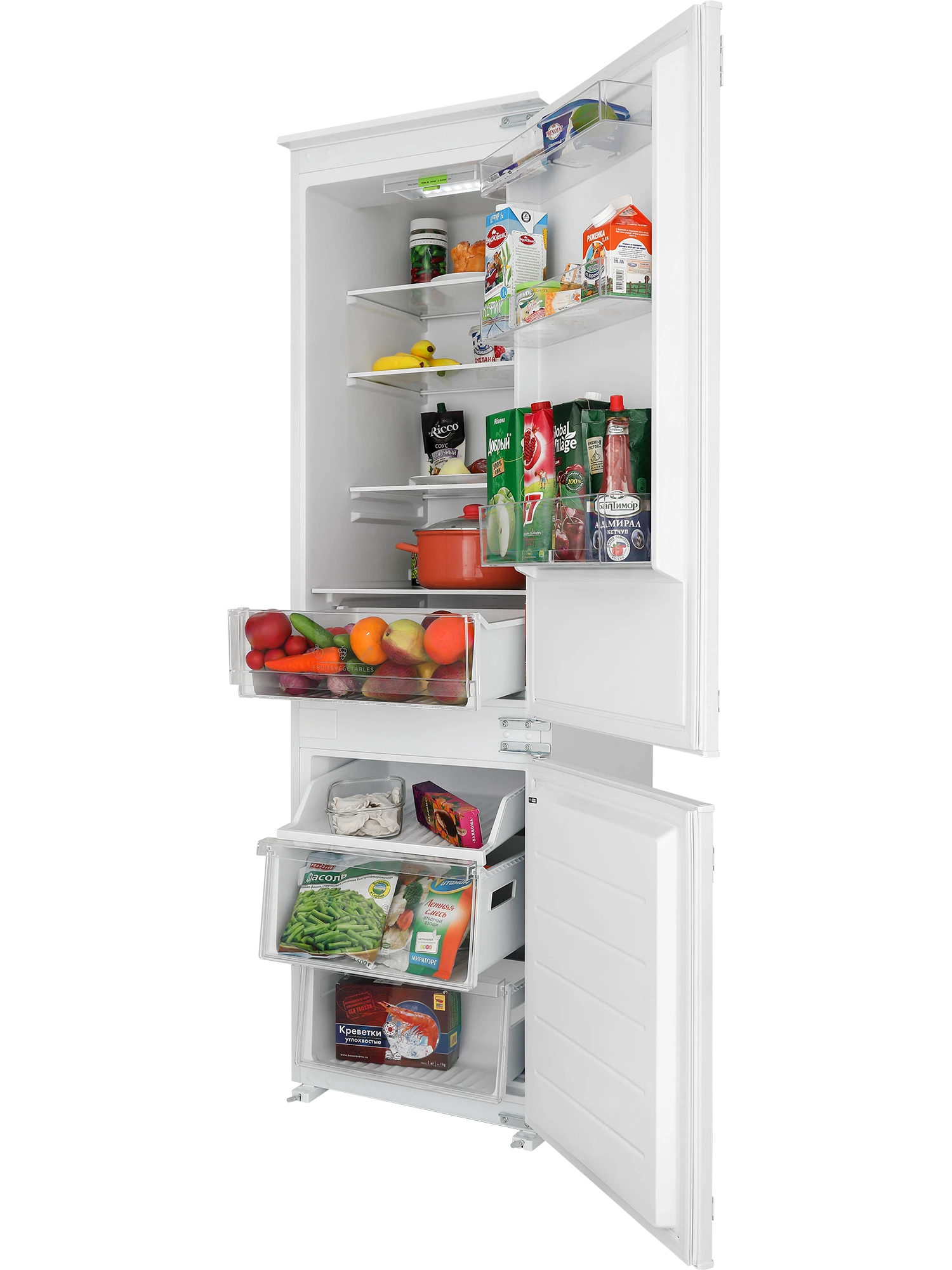  Встраиваемый холодильник HIBERG RFCB-300 LFW