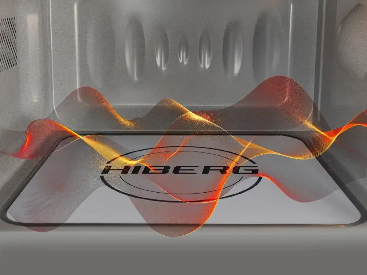 Преимущество Микроволновая печь HIBERG i-VM 4582 YR - Керамическое дно без поворотного стола