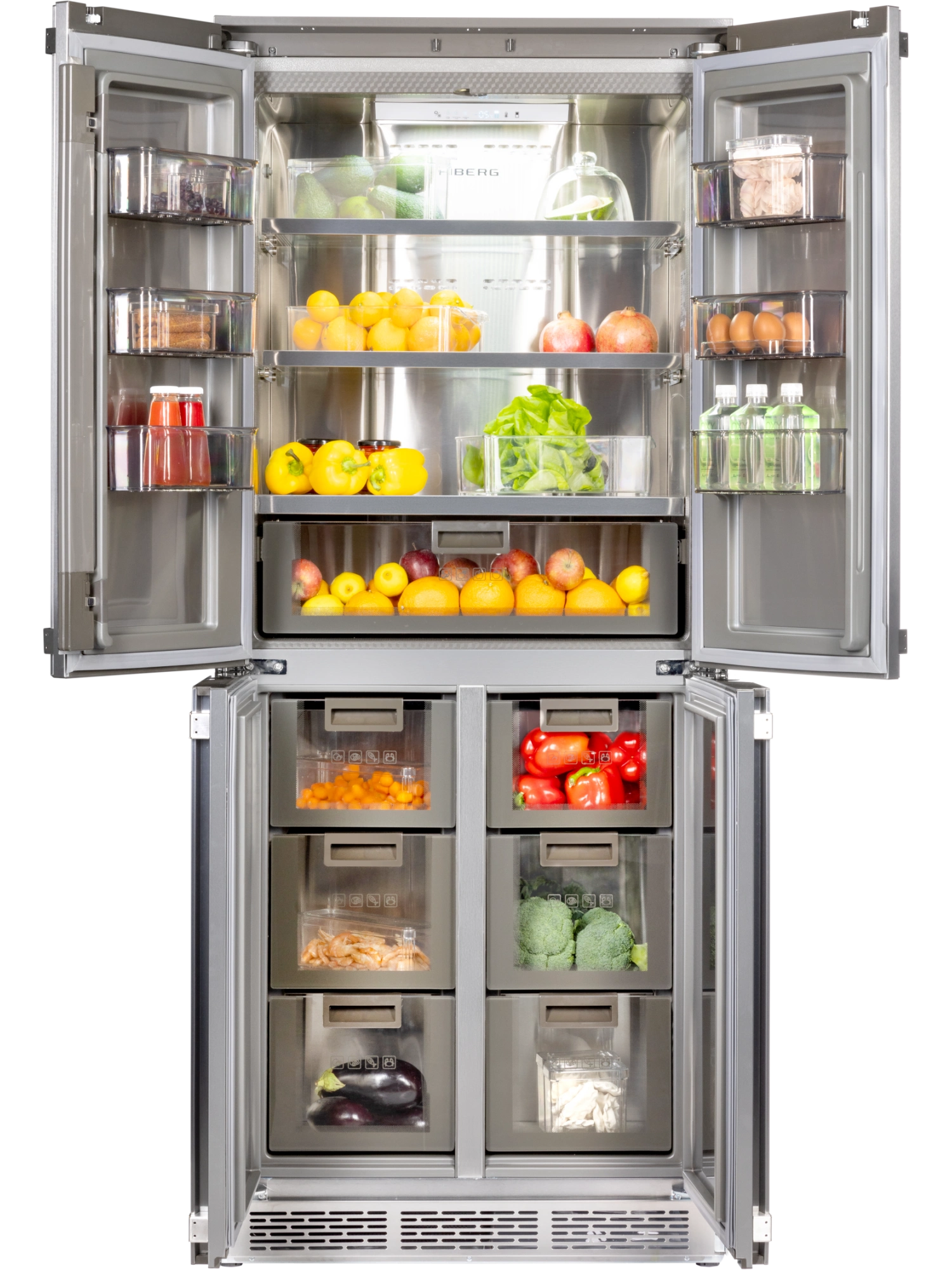 Встраиваемый холодильник HIBERG i-RFQB 550 NFG
