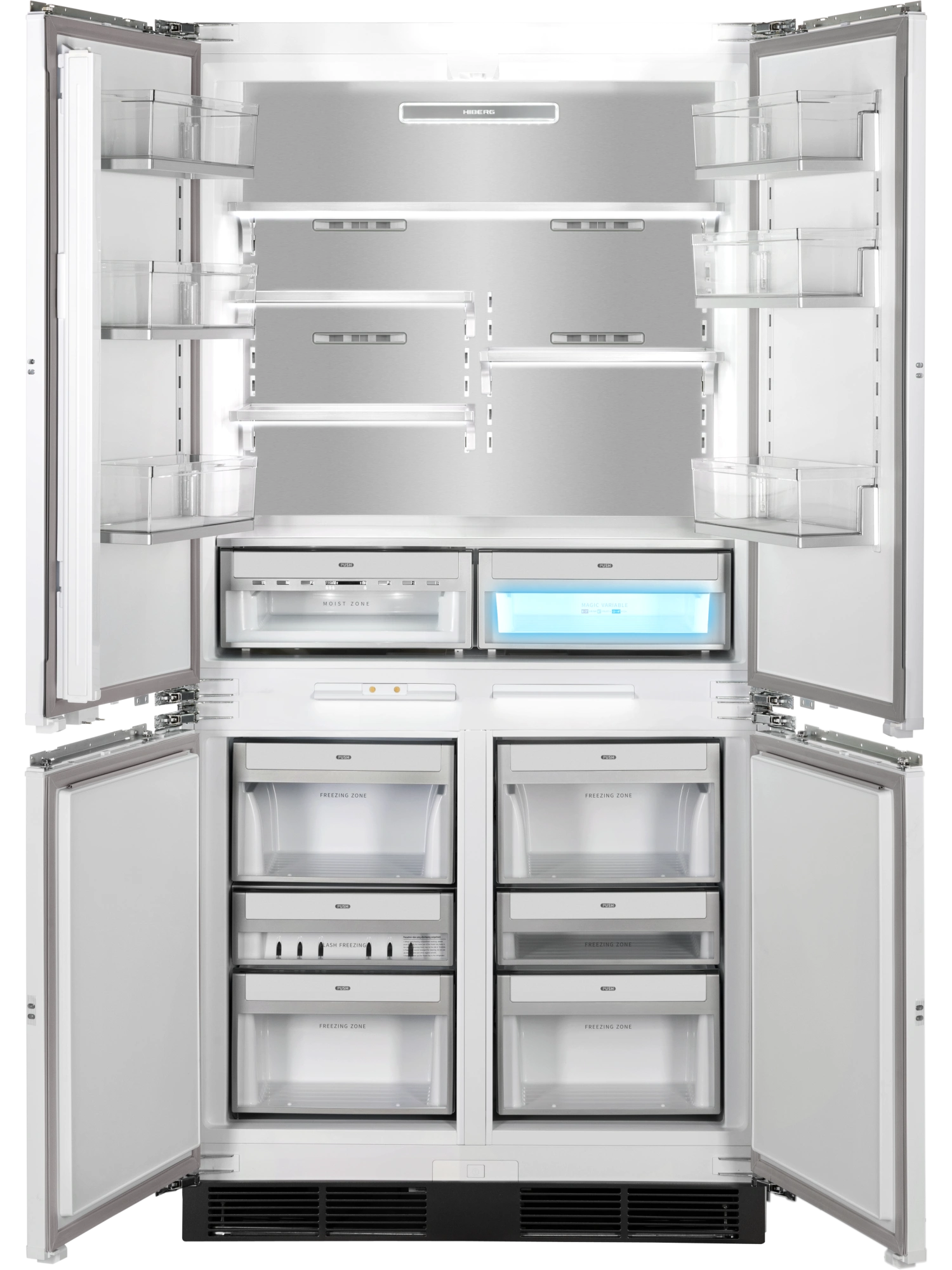  Встраиваемый холодильник HIBERG S-RFQ 800 W inverter