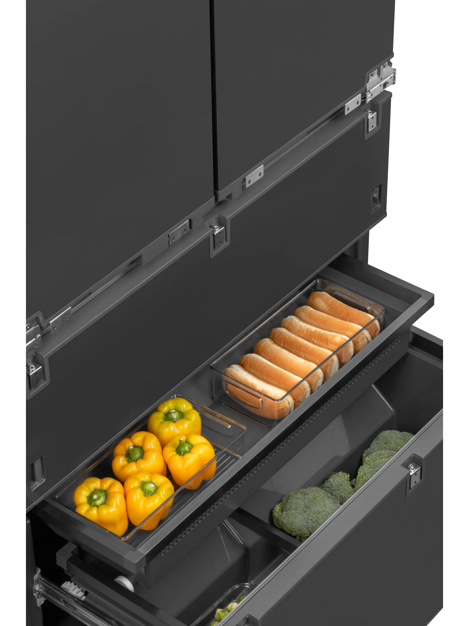  Встраиваемый холодильник HIBERG S-RFQ 800 FB inverter (French door)