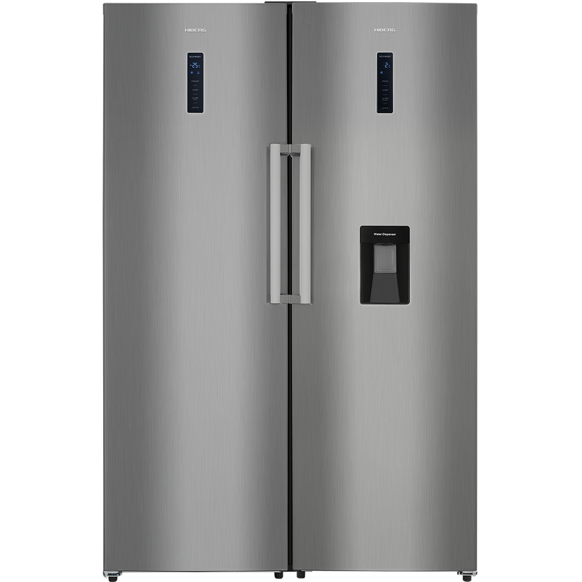 Холодильник SBS HIBERG RF 40DD NFS + Морозильник HIBERG FR 40DX NFS