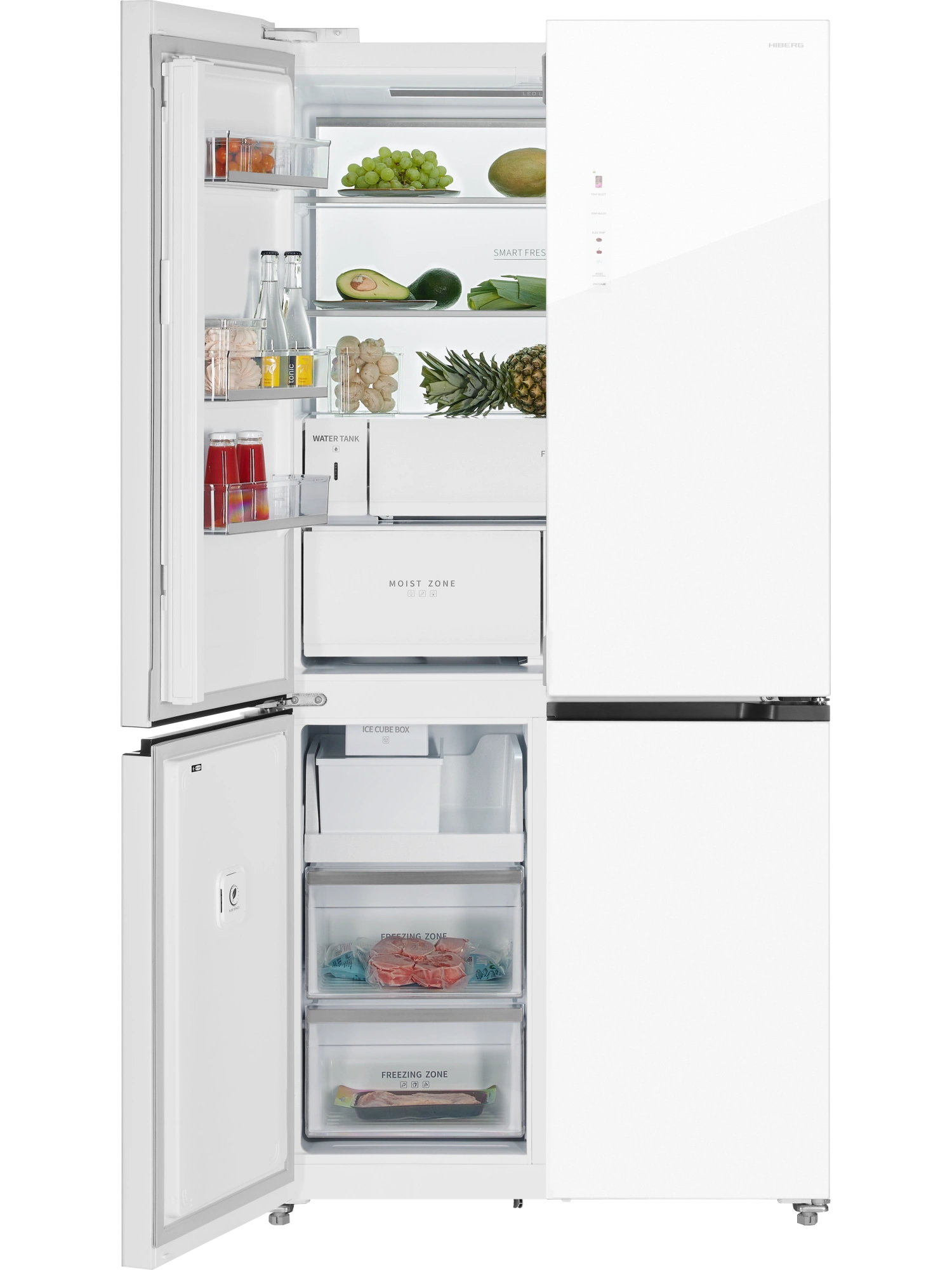  Холодильник HIBERG i-RFQ 705G W