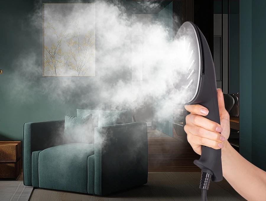 Преимущество Паровая гладильная система HIBERG GSW 8000 BLACK ORANGE - Контроль подачи пара для сложных участков