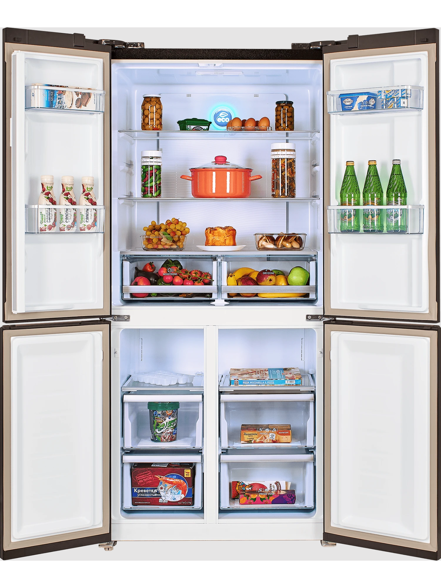  Холодильник HIBERG RFQ-490DX NFGP Inverter