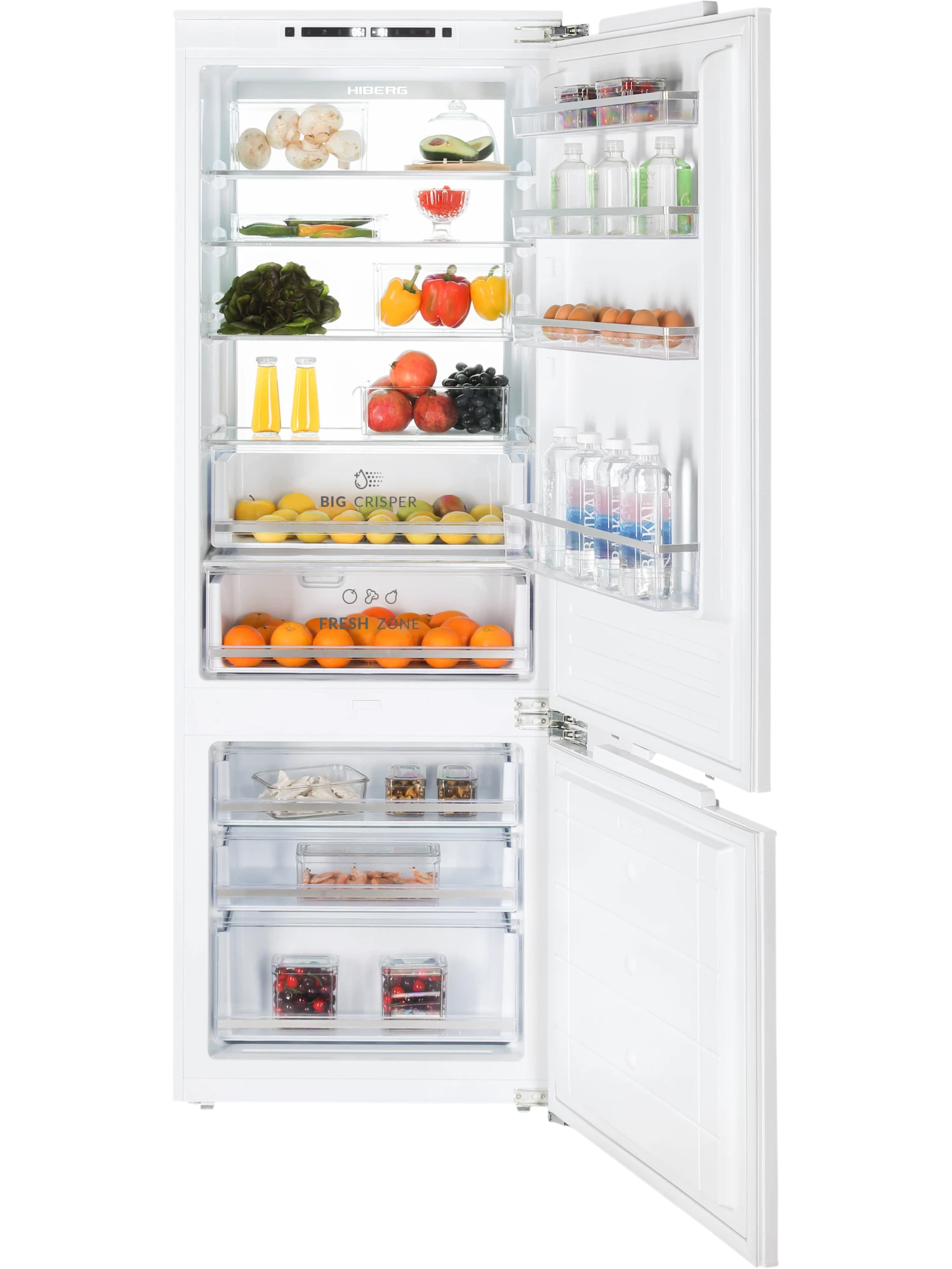 Встраиваемый холодильник HIBERG i-RFCB 500F NFW