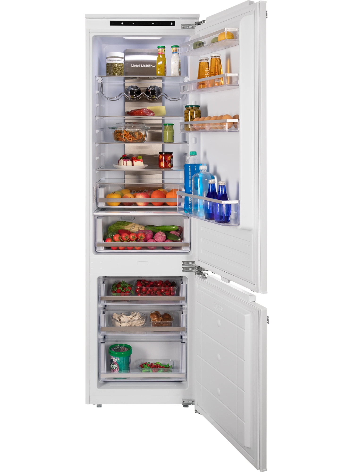 Встраиваемый холодильник HIBERG i-RFCB 455F NFW