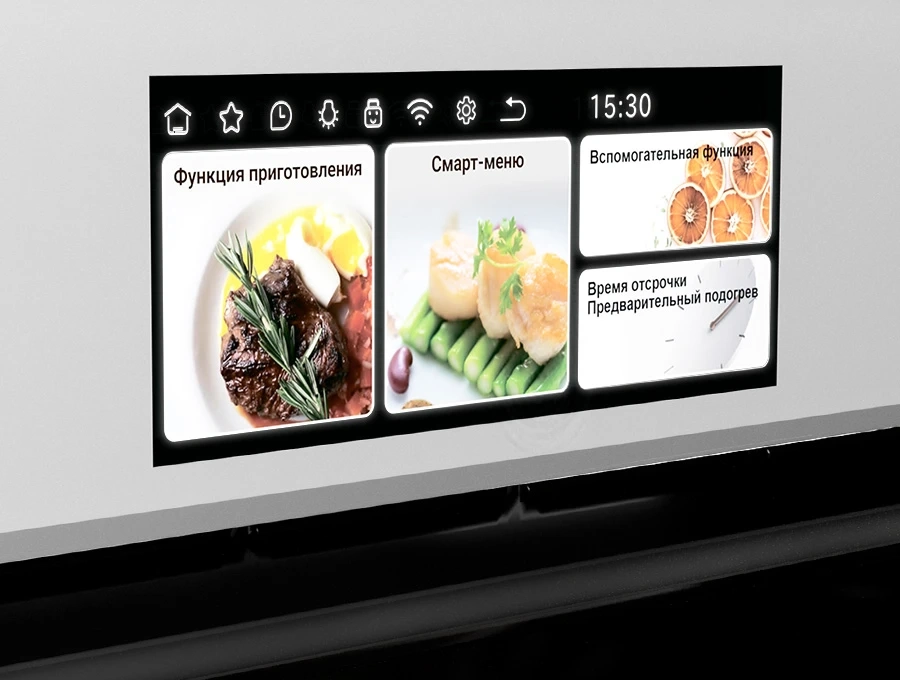 Преимущество Духовой шкаф HIBERG S-VM 6615 W i-SMART - TFT–дисплей